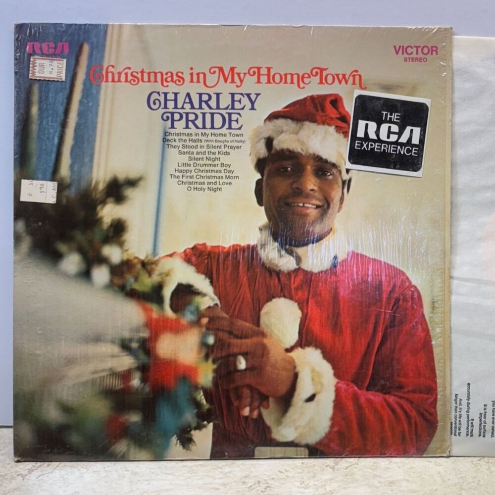 Charley Pride Christmas in My Home Town Country Vinyl LP RCA Victor in Shrink